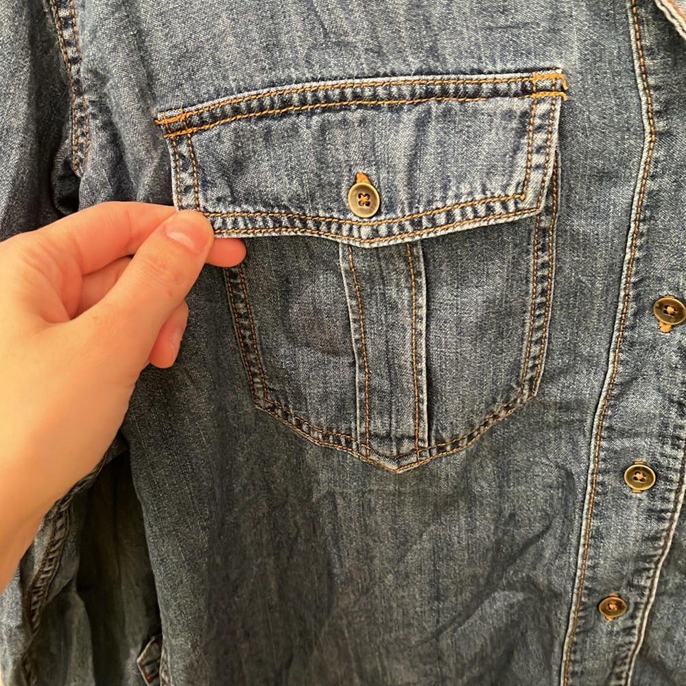 Free people denim top - Picture 3 of 6